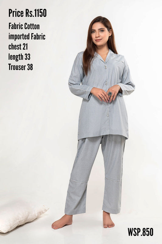 Imported Cotton Night Suit - Seefa.pk