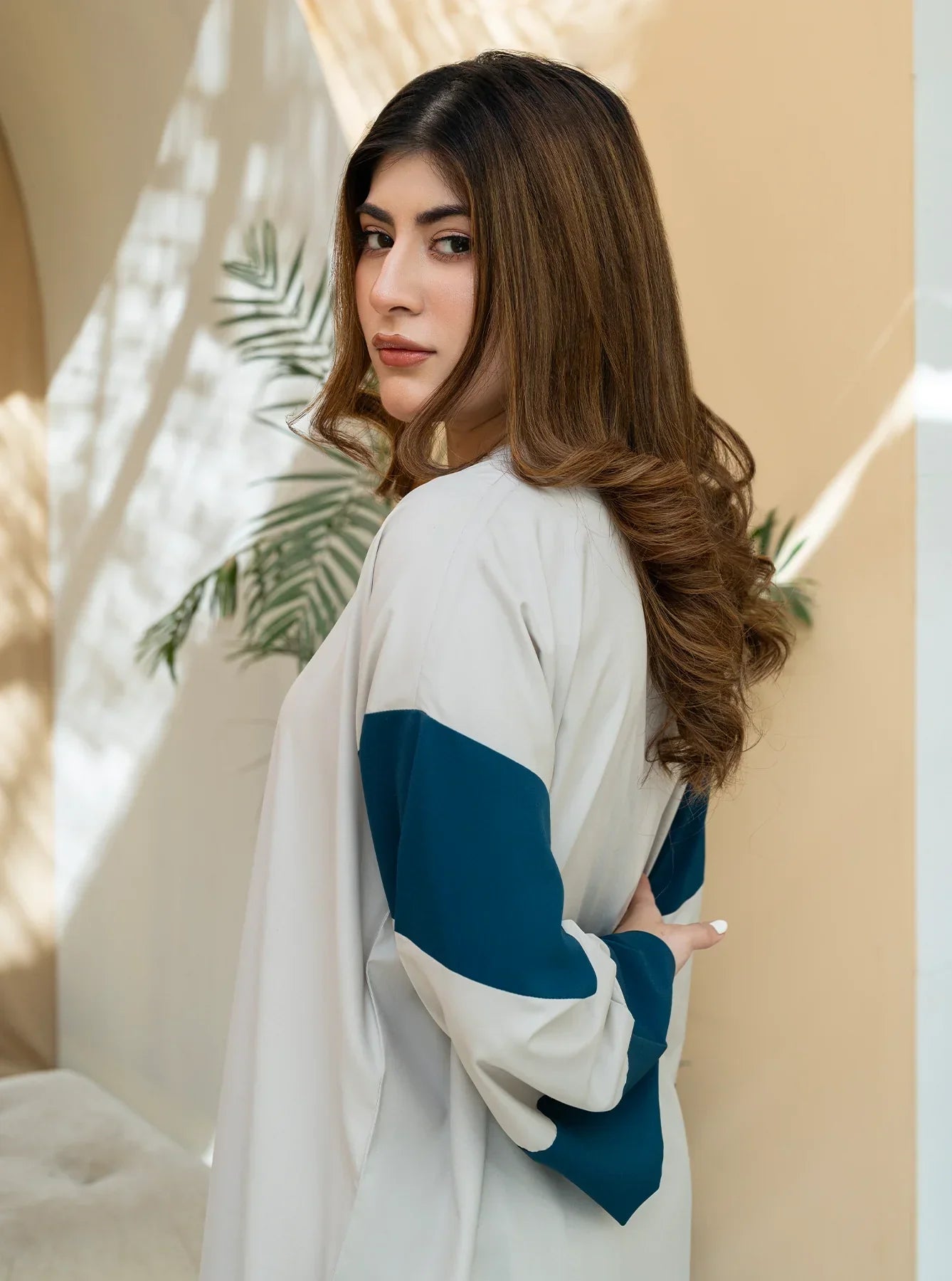 Stitched Femme Kaftan Set GUL018