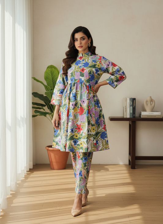 CRL021  Imported Summer Cotton 2 Piece