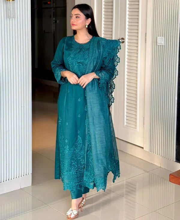 EMB010 Fatima Embroidered 3-Piece Suit