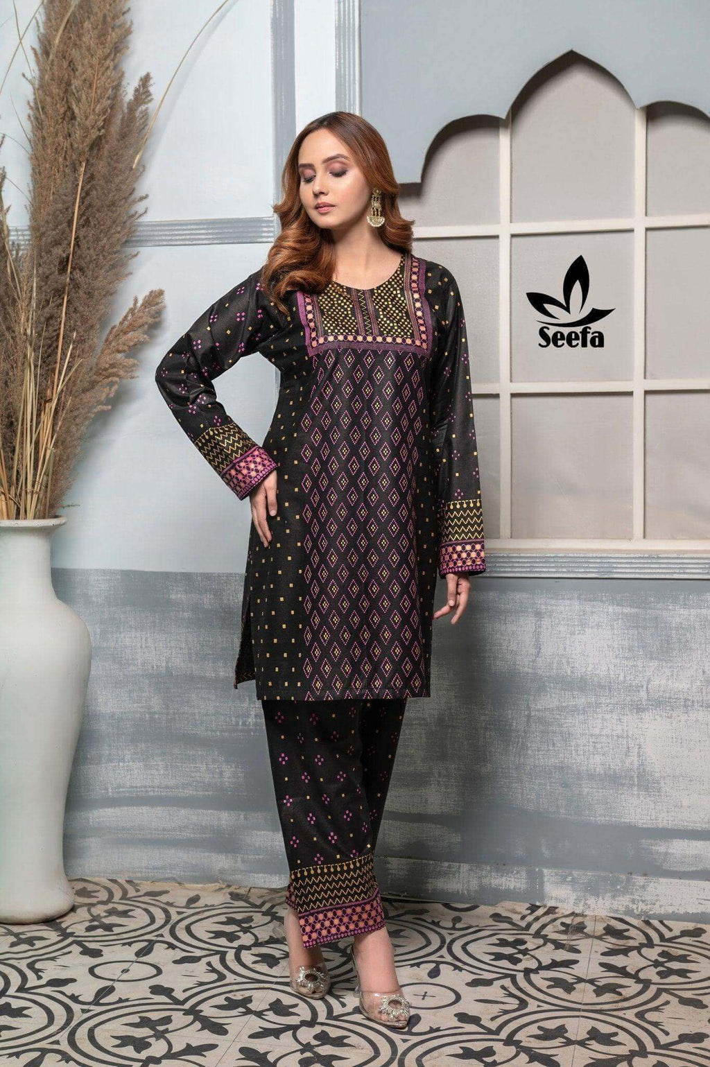 2 Piece Lawn Suit-LDT301 - Seefa.pk