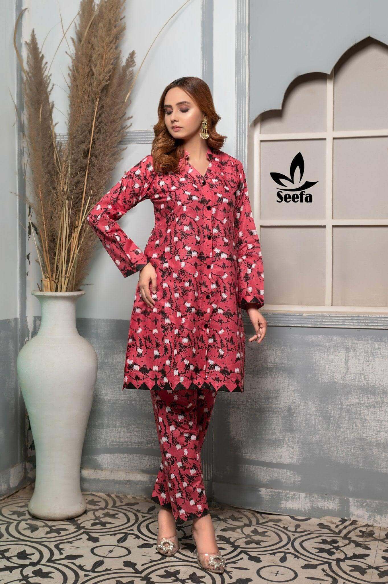 2 Piece Lawn Suit-LDT303 - Seefa.pk