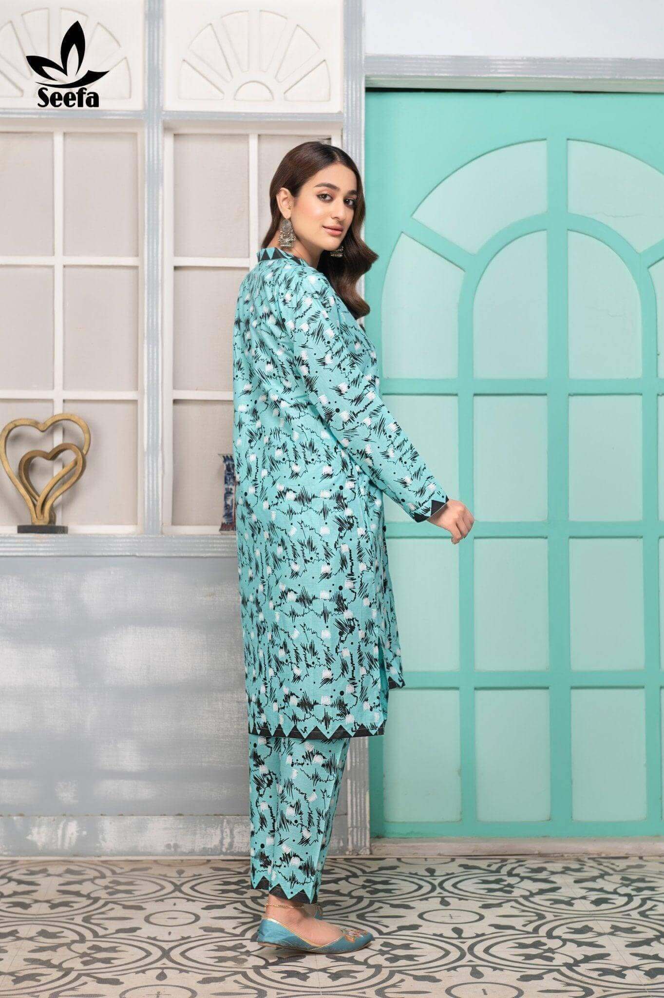 2 Piece Lawn Suit-LDT304 - Seefa.pk