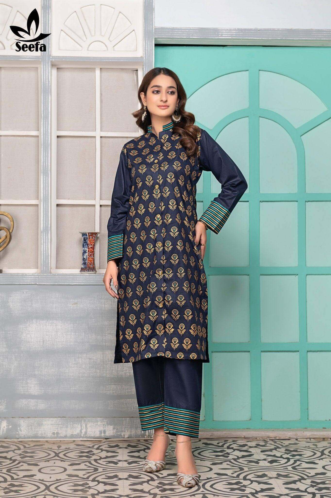 2 Piece Lawn Suit-LDT307 - Seefa.pk