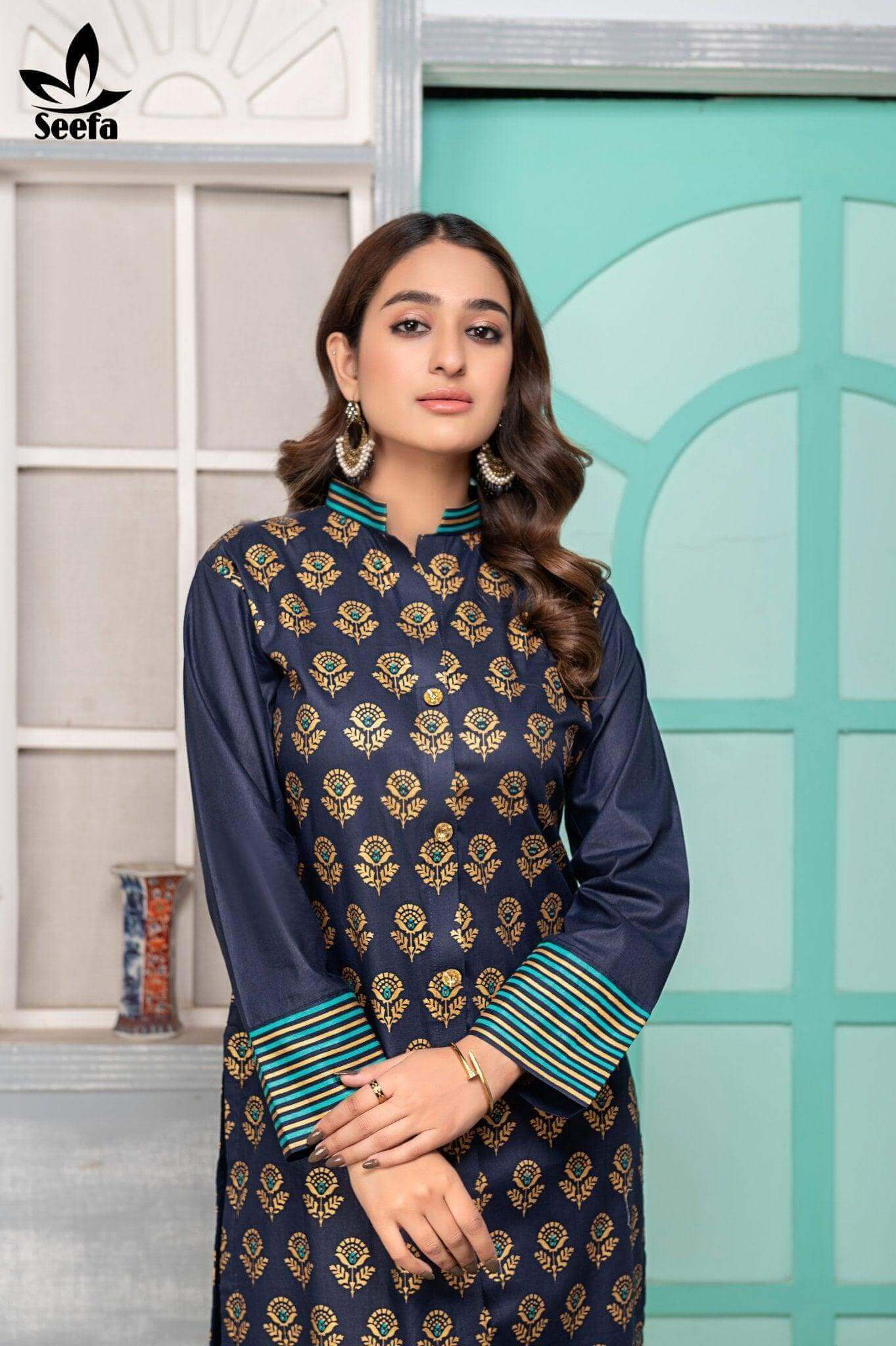 2 Piece Lawn Suit-LDT307 - Seefa.pk