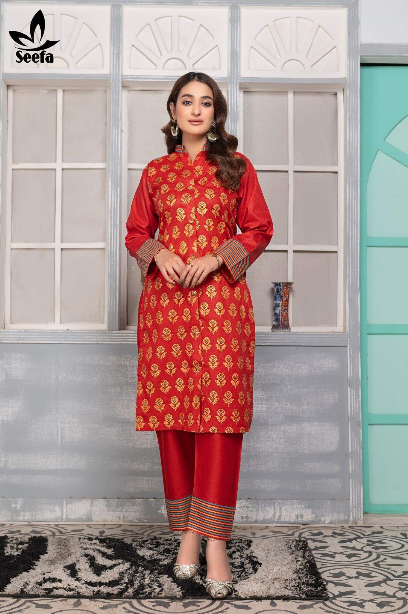 2 Piece Lawn Suit-LDT308 - Seefa.pk