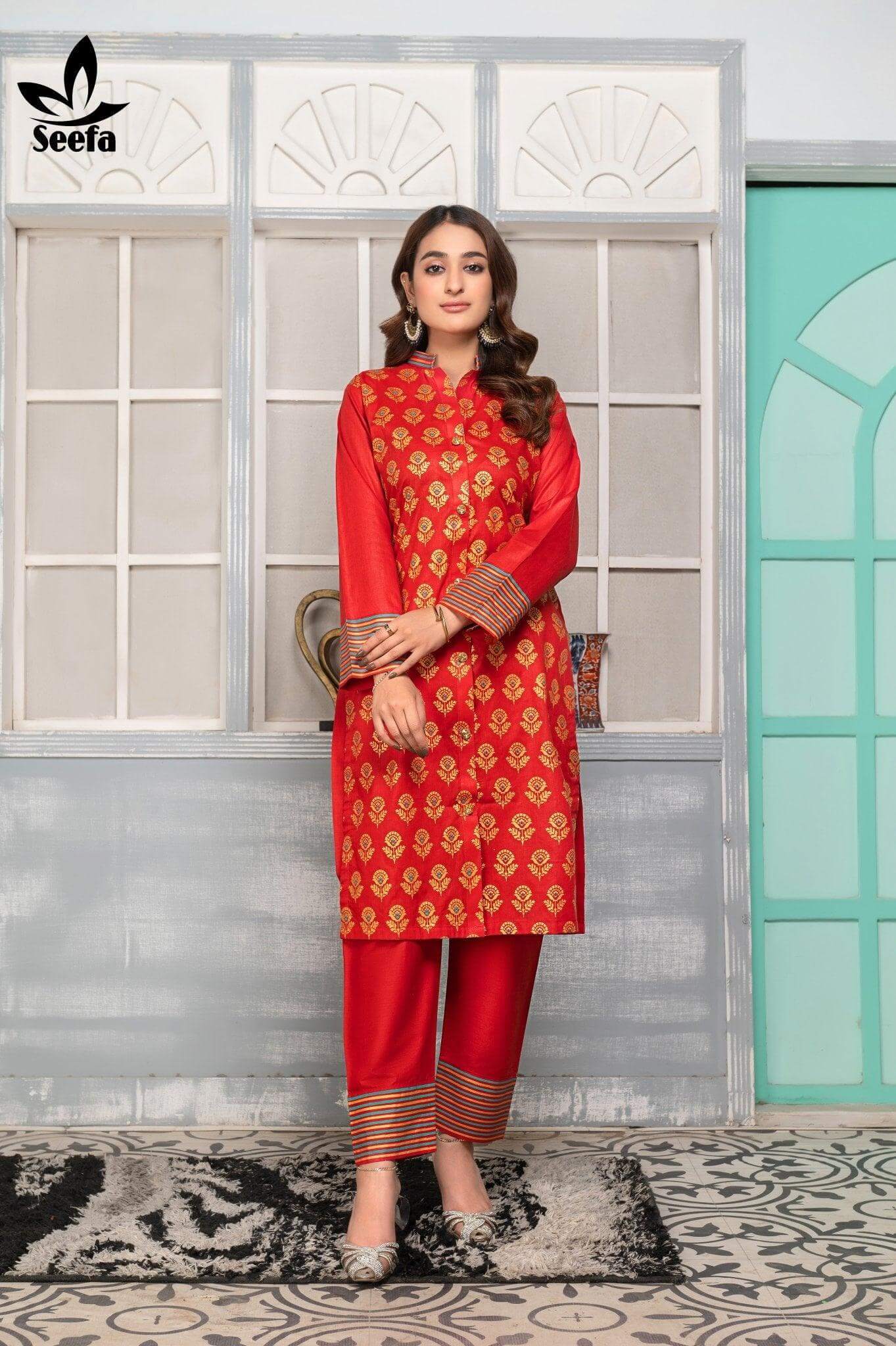 2 Piece Lawn Suit-LDT308 - Seefa.pk