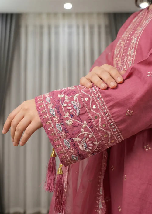 EMB007 Embroidered Cotton Suit - 3 Piece