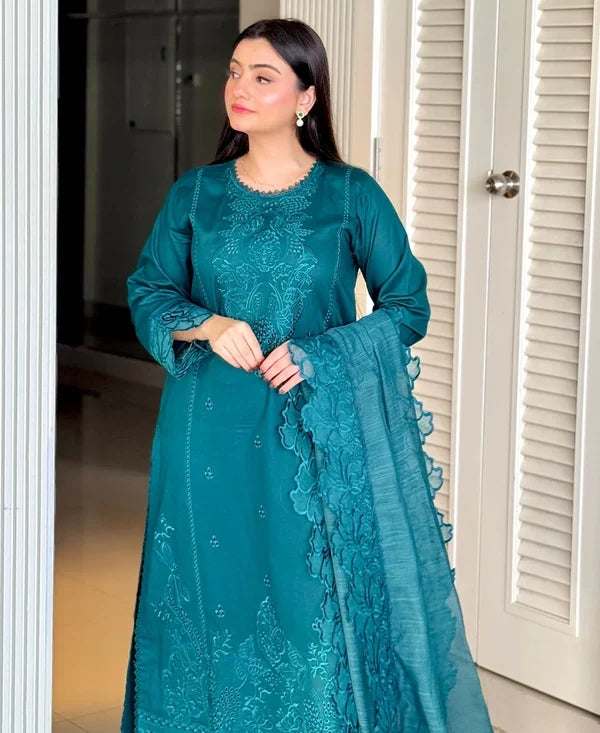 EMB010 Fatima Embroidered 3-Piece Suit