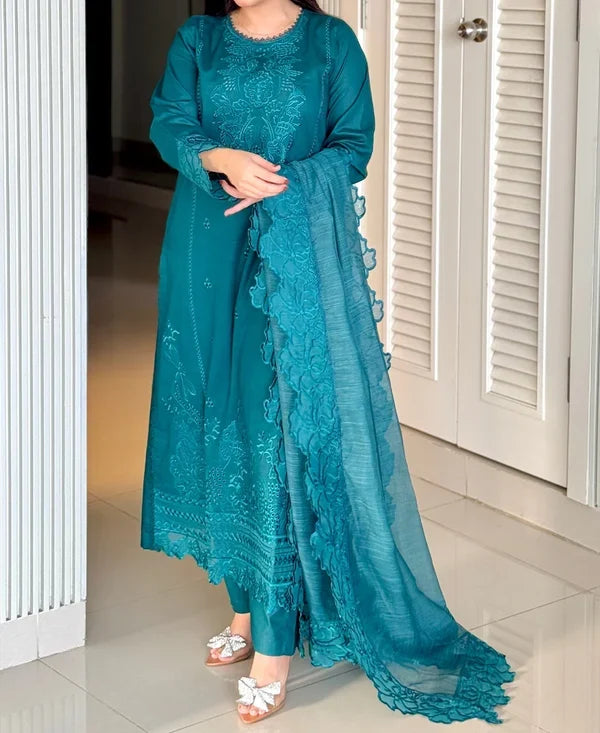 EMB010 Fatima Embroidered 3-Piece Suit
