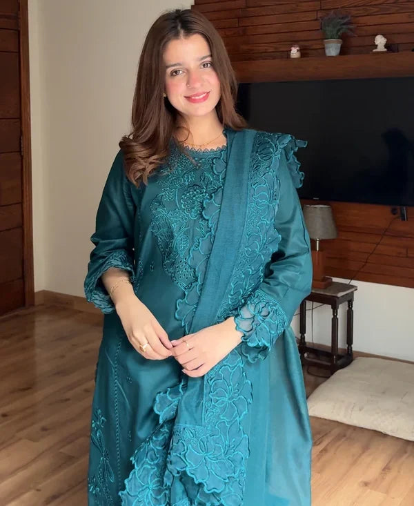 EMB010 Fatima Embroidered 3-Piece Suit