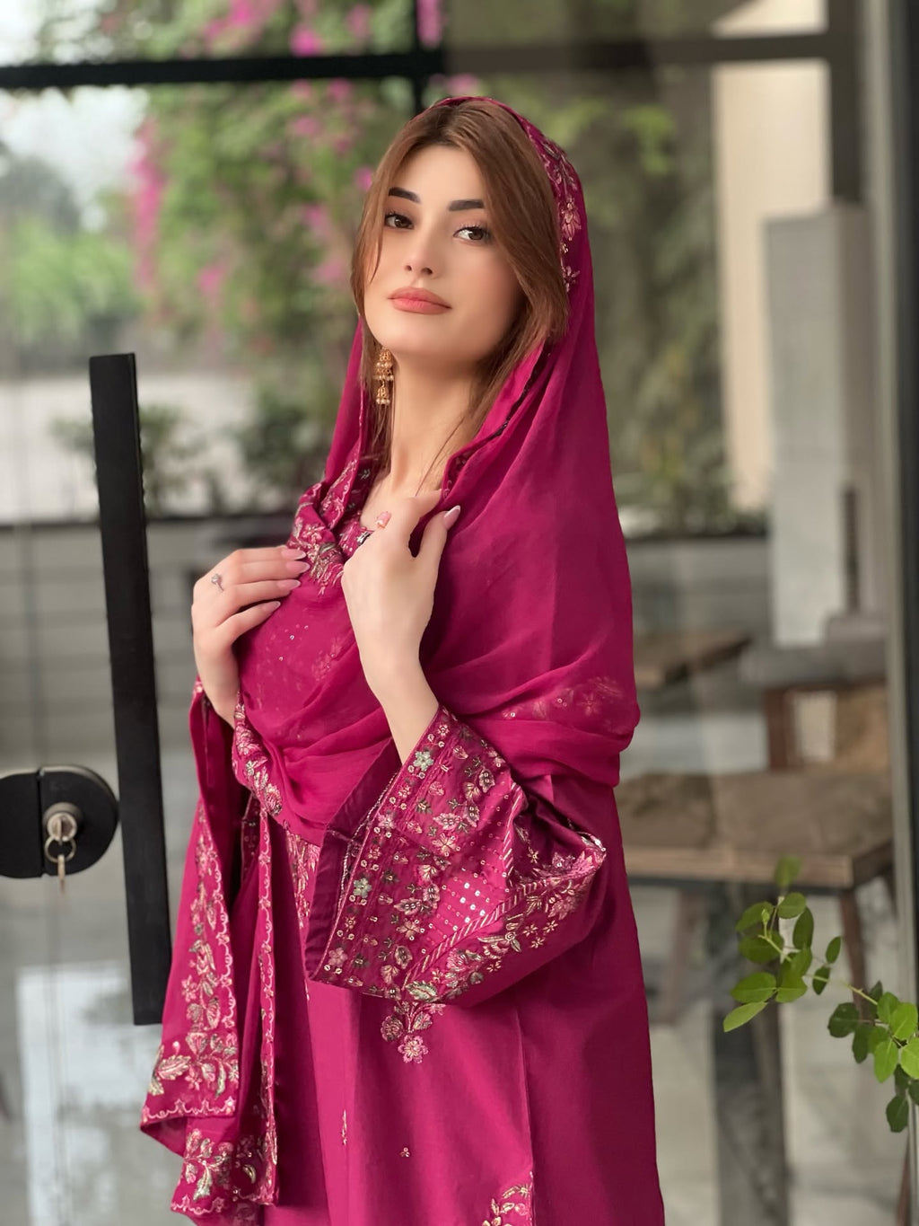 EMB005 Omavi Embroidered Dress 3 Piece