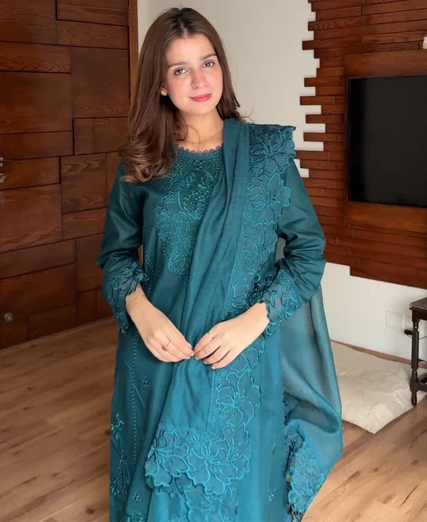 EMB010 Fatima Embroidered 3-Piece Suit