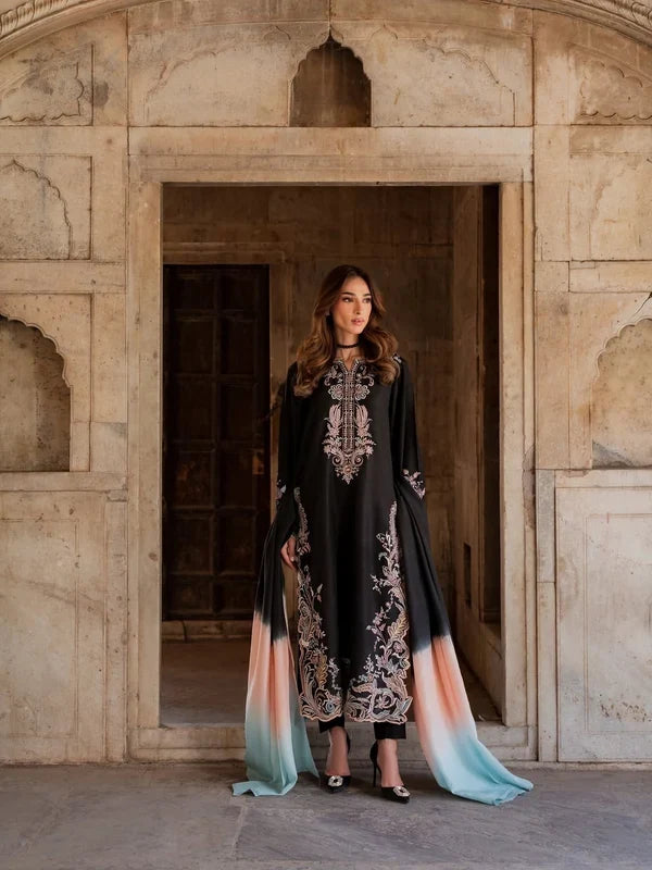 EMB011 Bismal Embroidered 3-Piece Suit