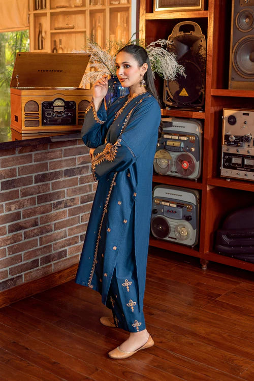 Seefa Slub Khaddar Long Kurta set JLV116