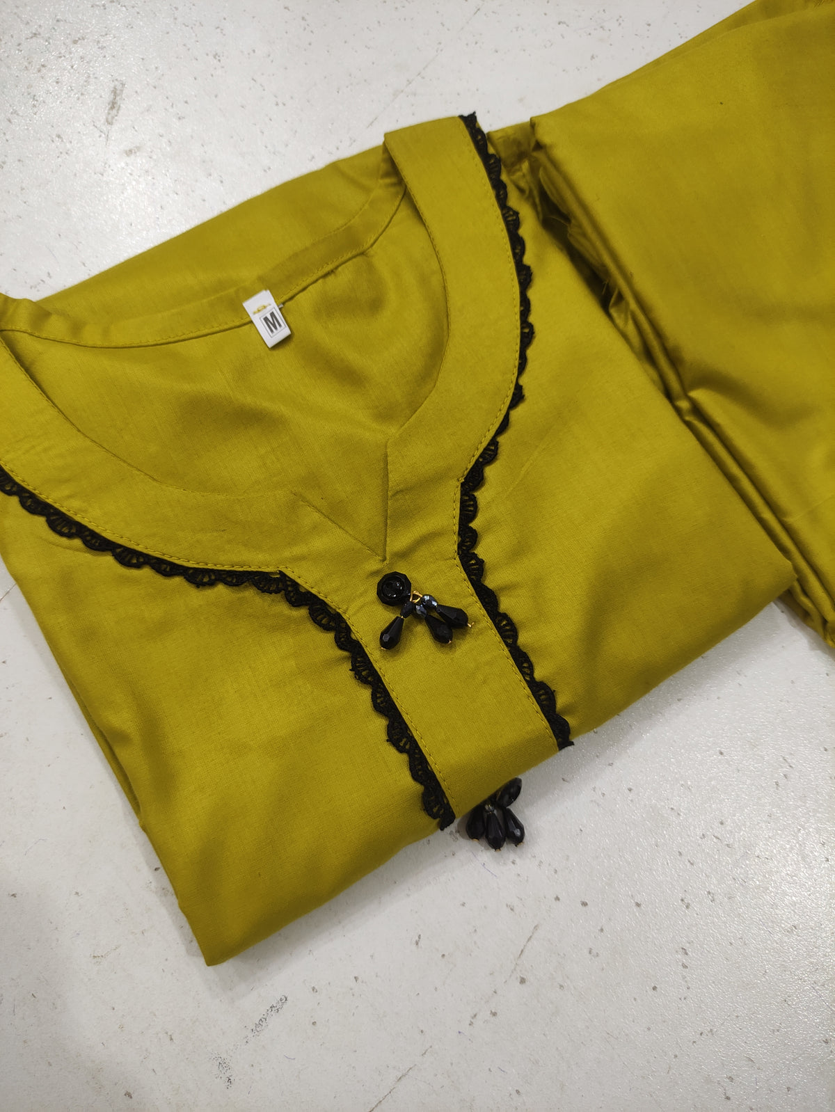 GUL040 Zoha - Mustard Soft Linen 2-Piece Set