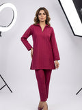 WJC028 Collar Neck Winter Jacquard Co-Ord Set