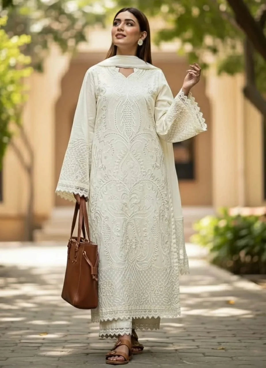 EMB012 Hoor Embroidered 3-Piece Suit