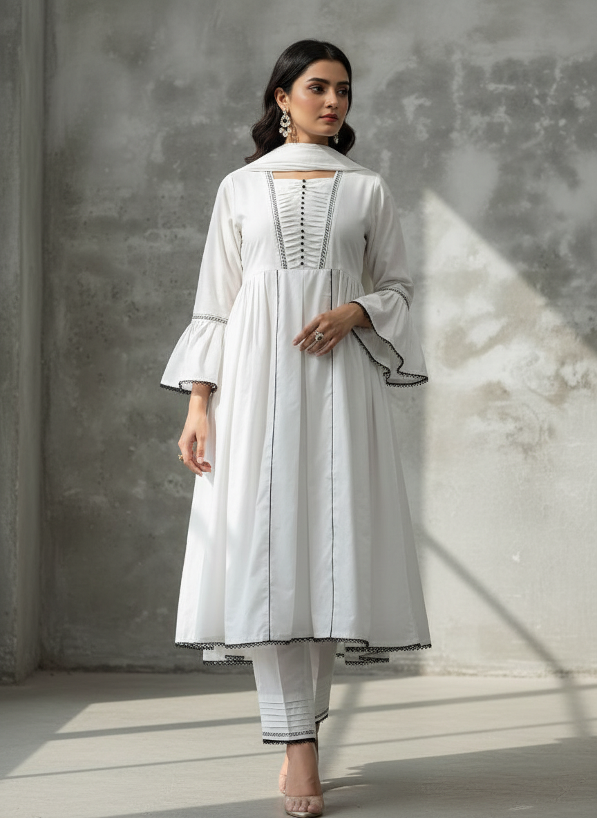 EBG013 Cotton 3 Piece Stitched