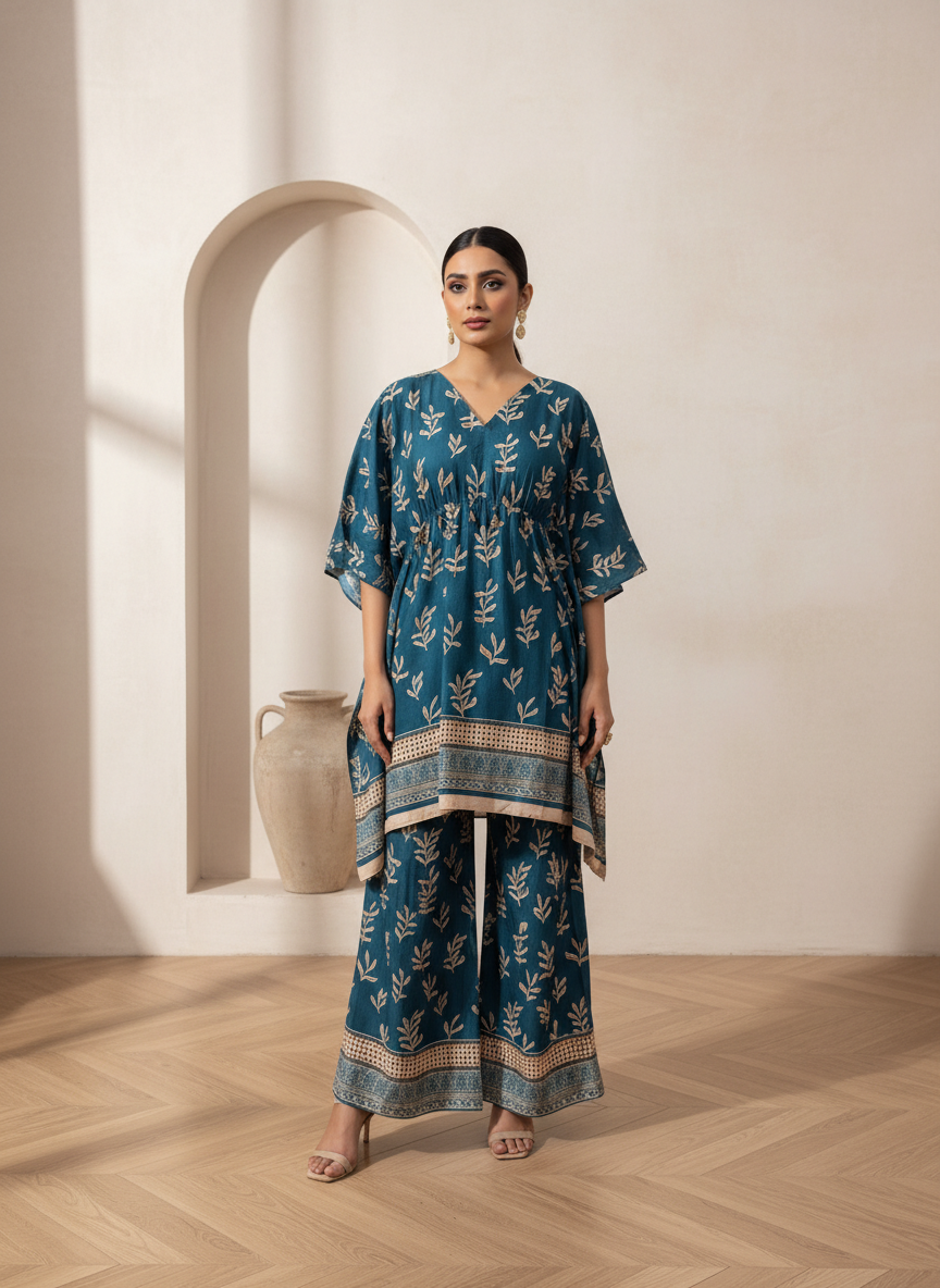 PCK031 Polo Cotton Kaftan Set