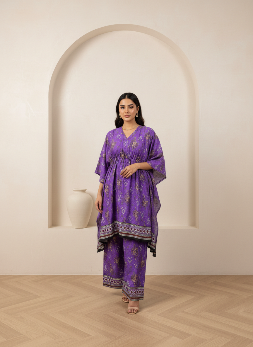 PCK033 Polo Cotton Kaftan Set