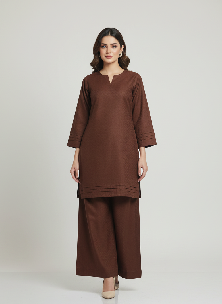 WJC016 Jacquard Khaddar 2 Piece