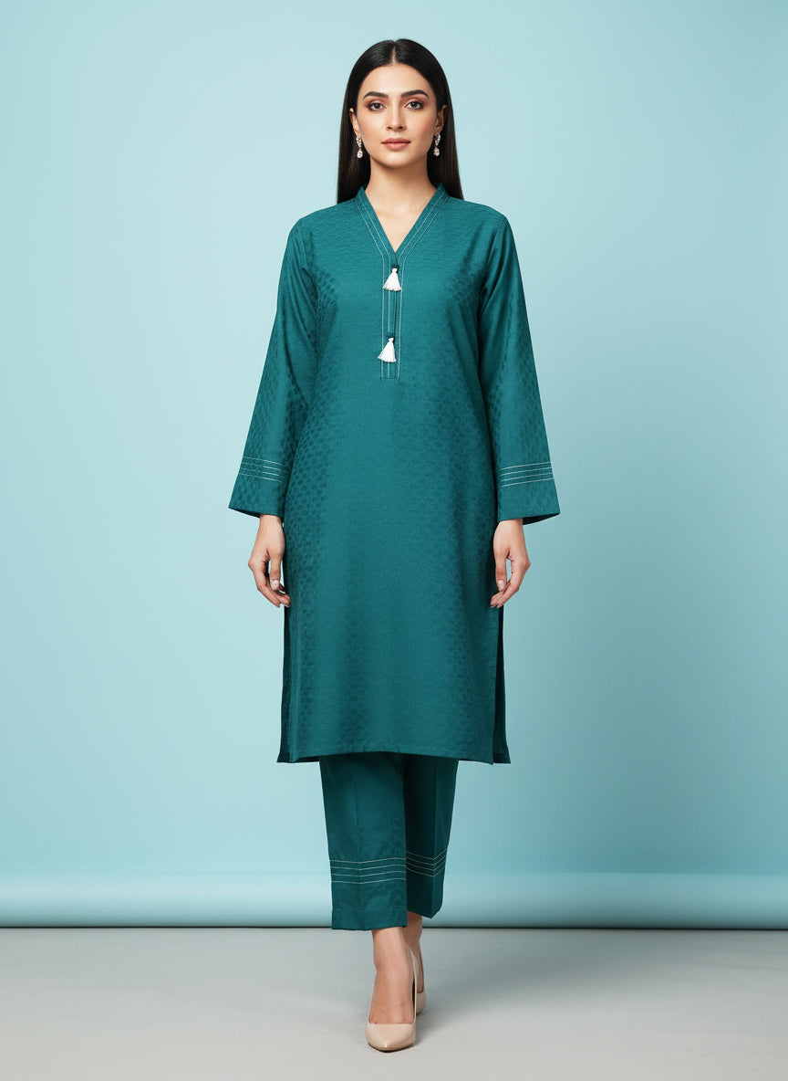 WJC020 Jacquard Khaddar 2 Piece