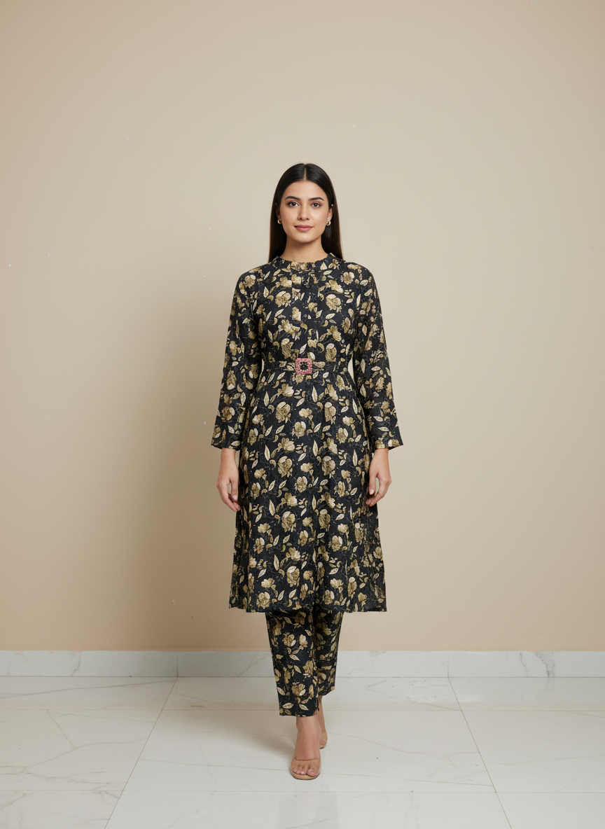 PCF007  PC Crystal Frock Set