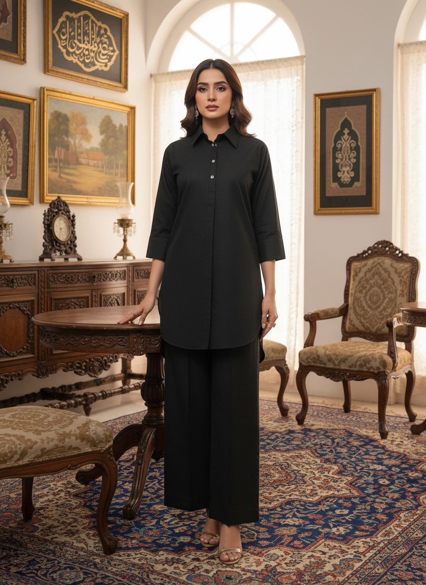 WJC012 Jacquard Khaddar Co-Ord Set