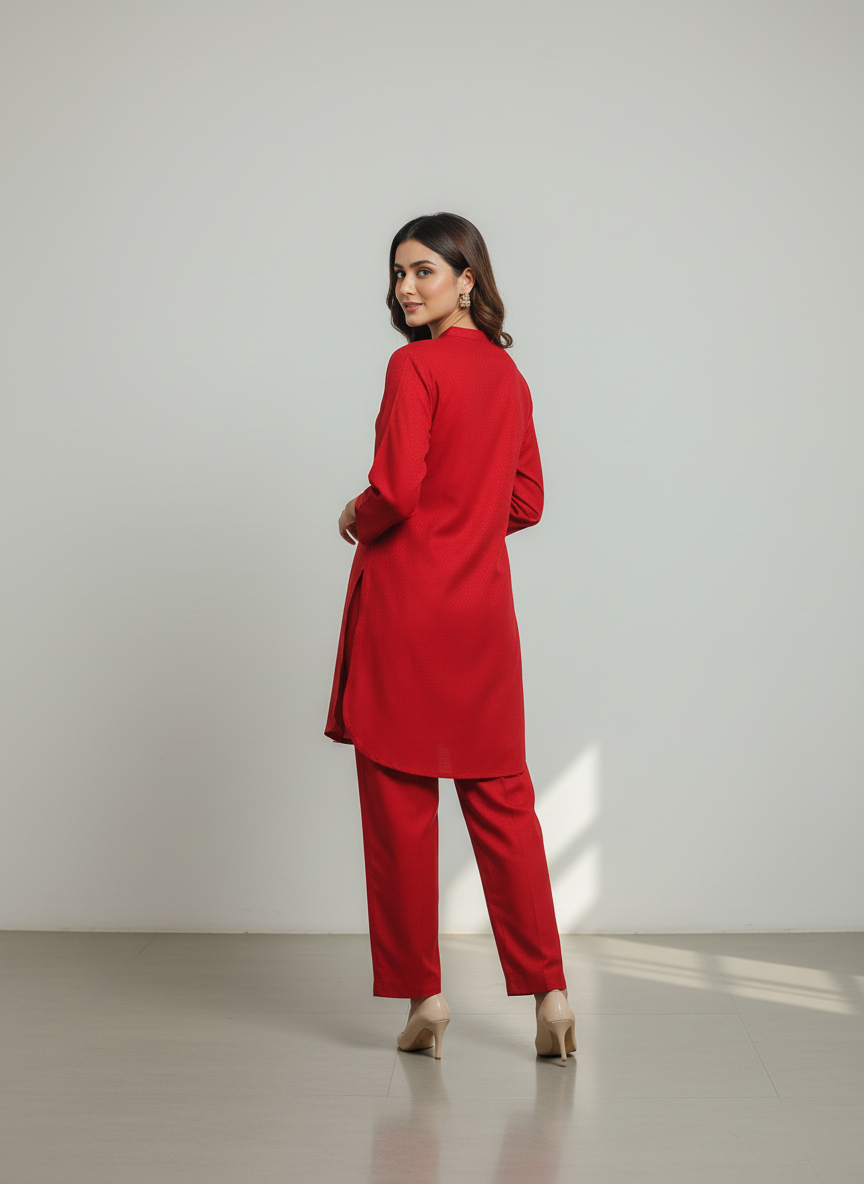 WJC015 Jacquard Khaddar 2 Piece