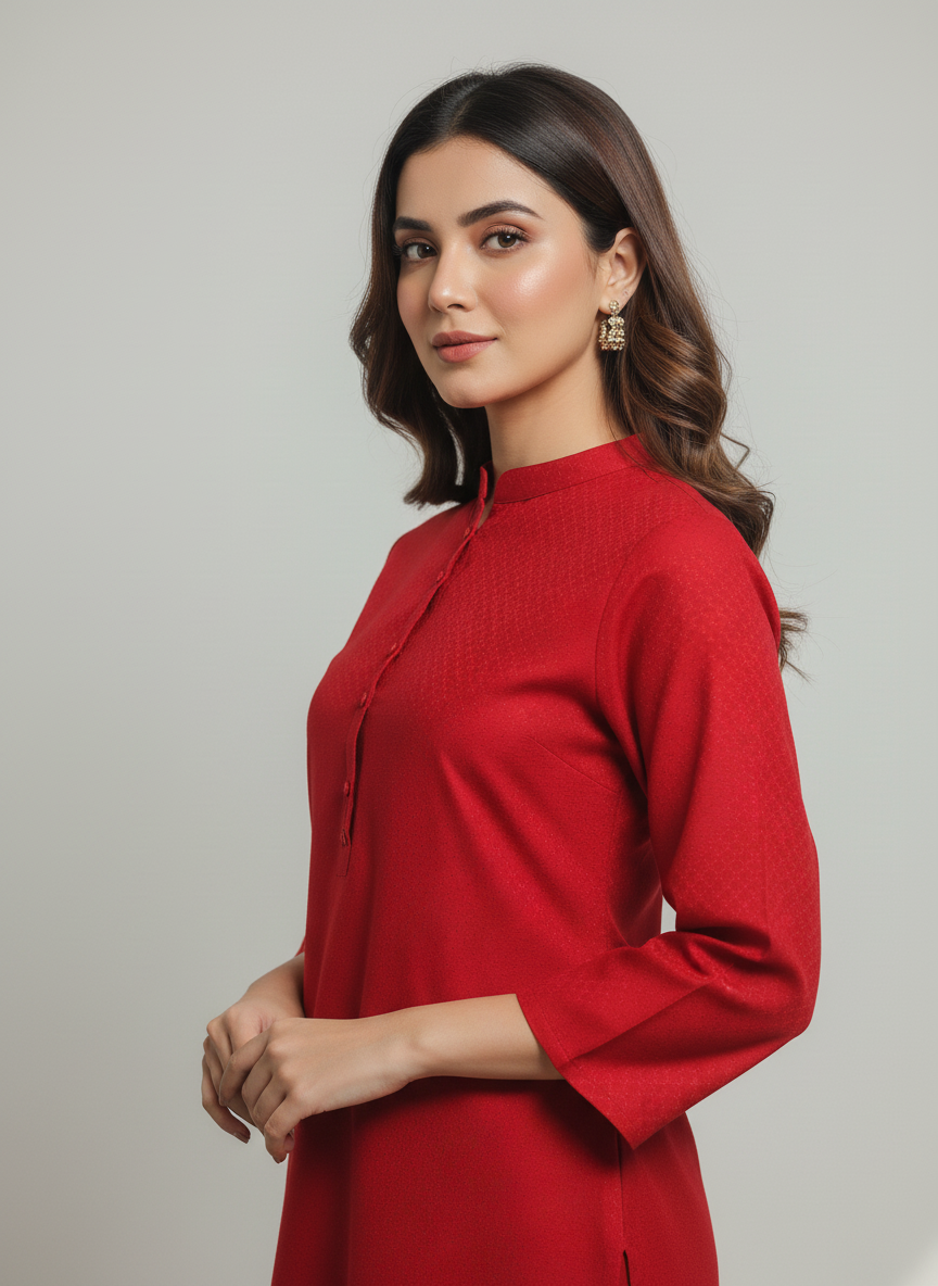 WJC015 Jacquard Khaddar 2 Piece