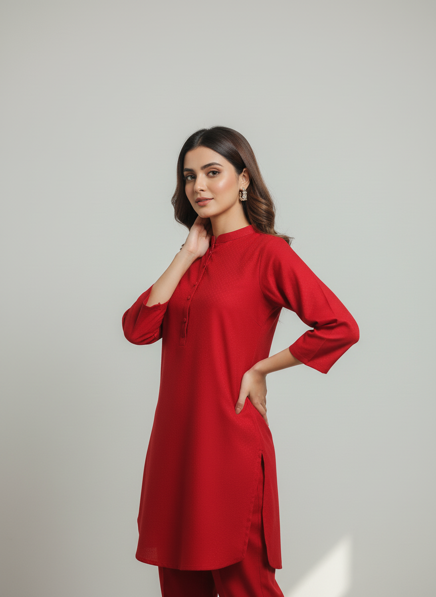 WJC015 Jacquard Khaddar 2 Piece