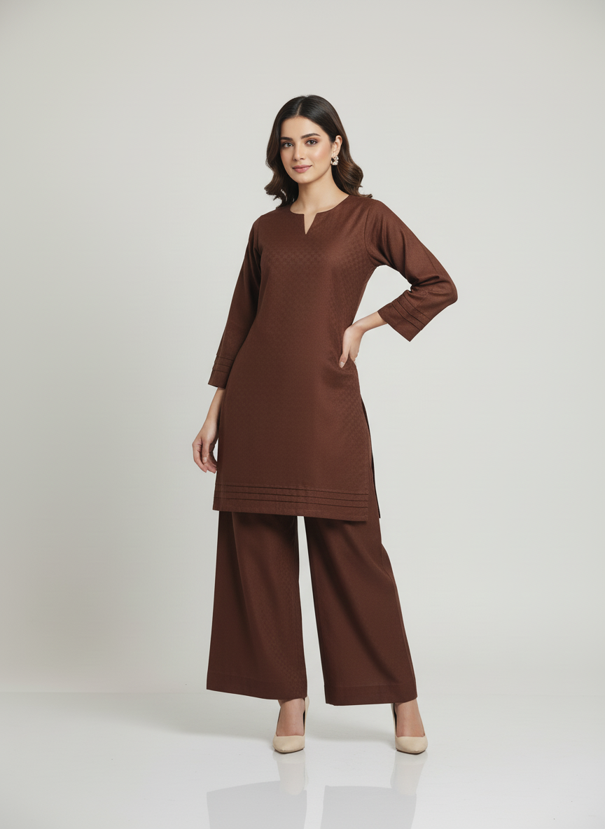 WJC016 Jacquard Khaddar 2 Piece