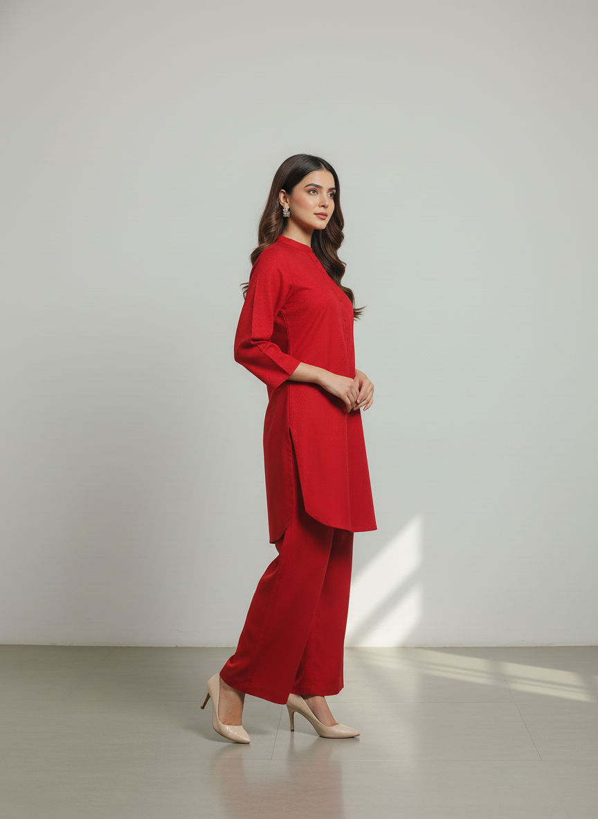 WJC015 Jacquard Khaddar 2 Piece