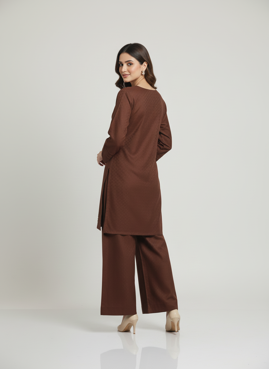 WJC016 Jacquard Khaddar 2 Piece