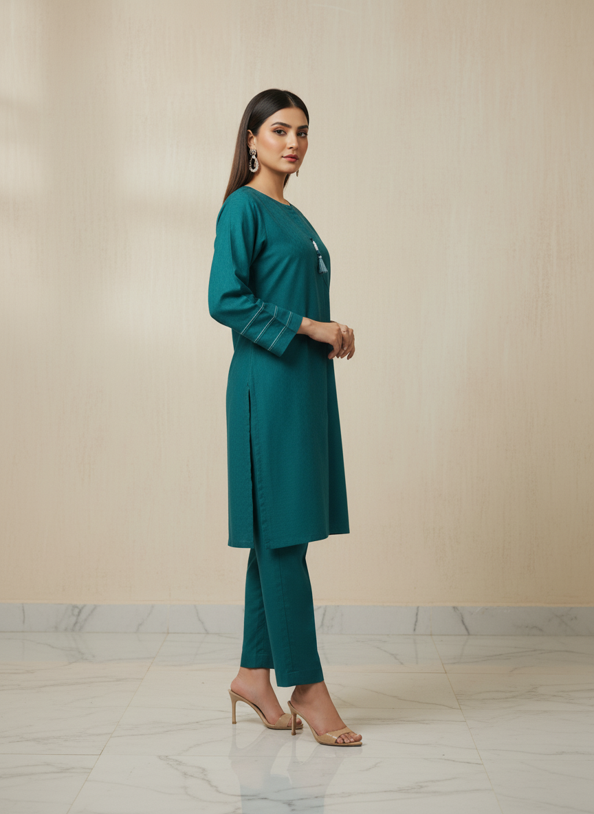 WJC018 Jacquard Khaddar 2 Piece