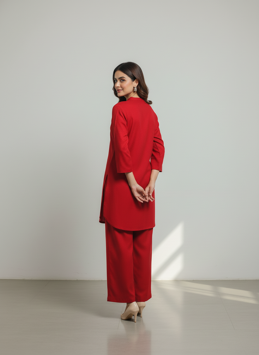 WJC015 Jacquard Khaddar 2 Piece