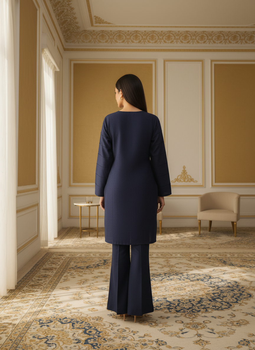 WJC013 Jacquard Khaddar 2 Piece