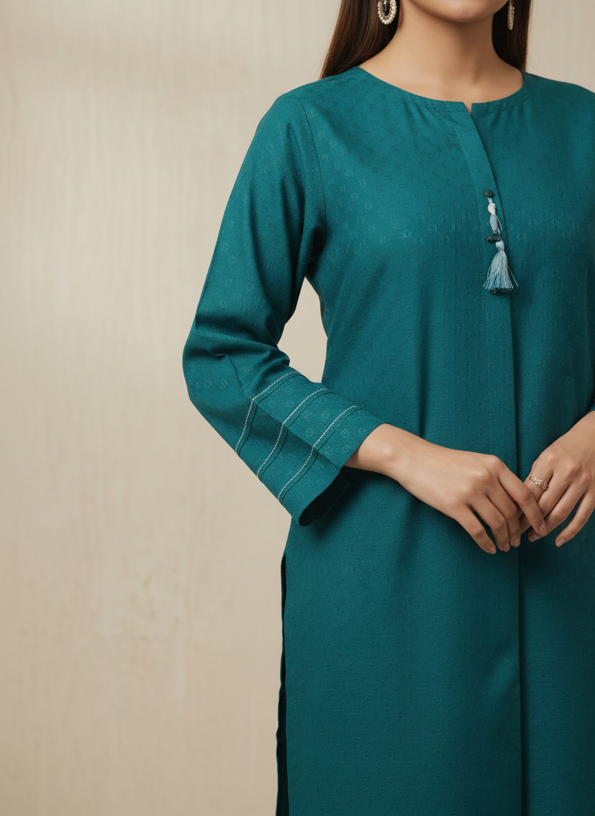 WJC018 Jacquard Khaddar 2 Piece