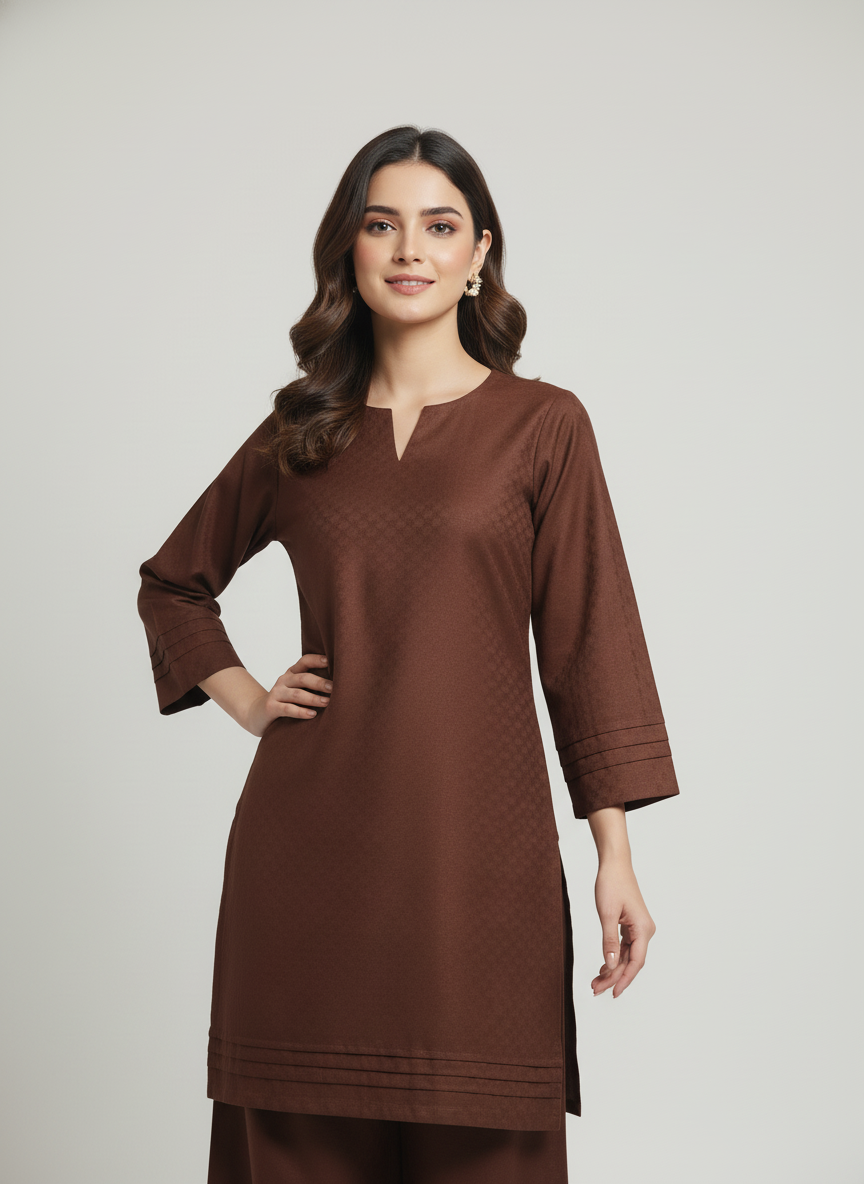 WJC016 Jacquard Khaddar 2 Piece