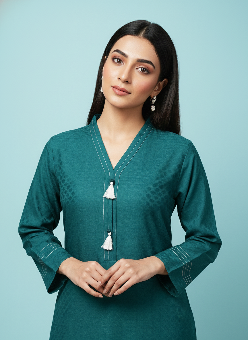 WJC020 Jacquard Khaddar 2 Piece