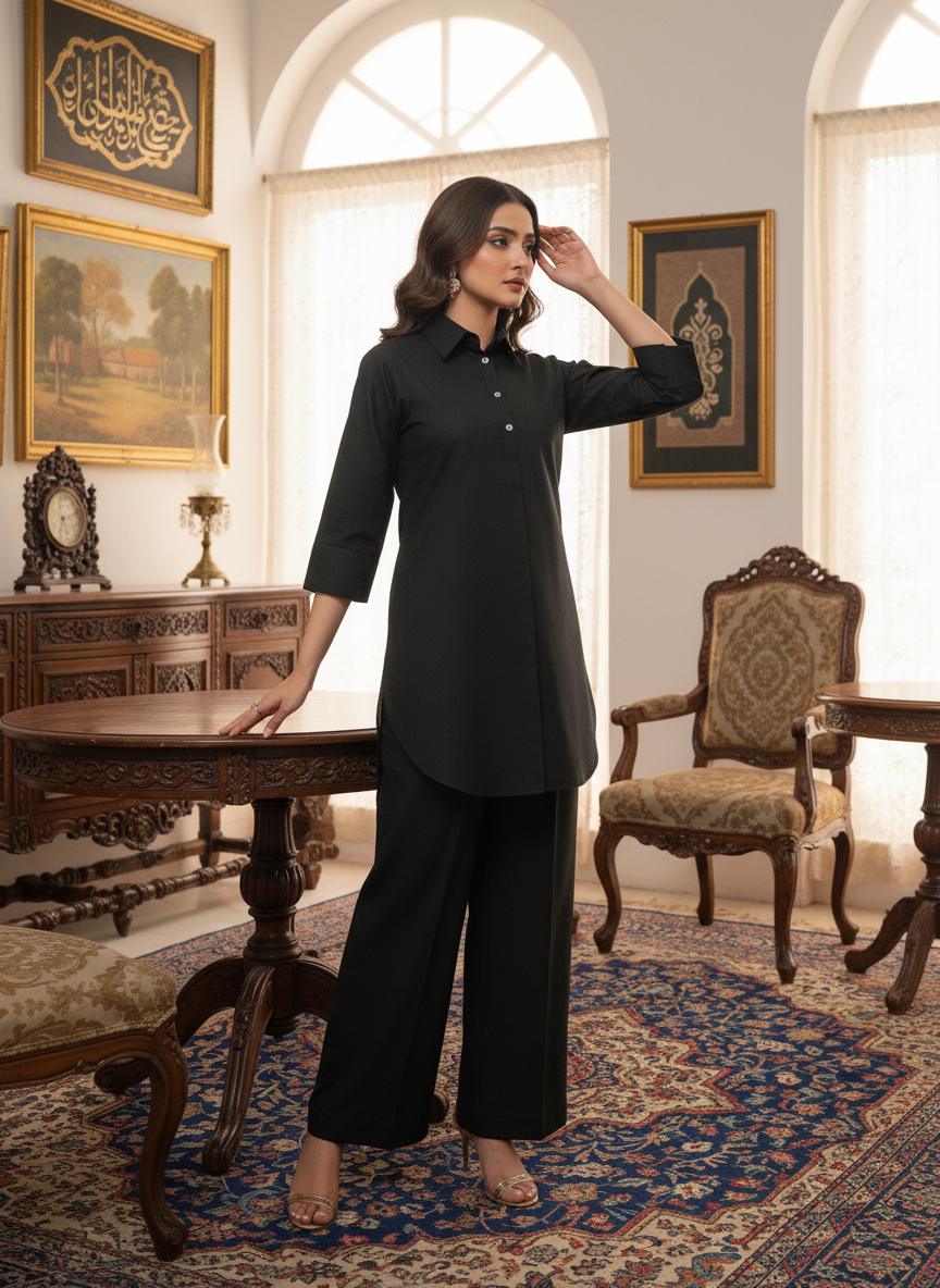 WJC012 Jacquard Khaddar Co-Ord Set