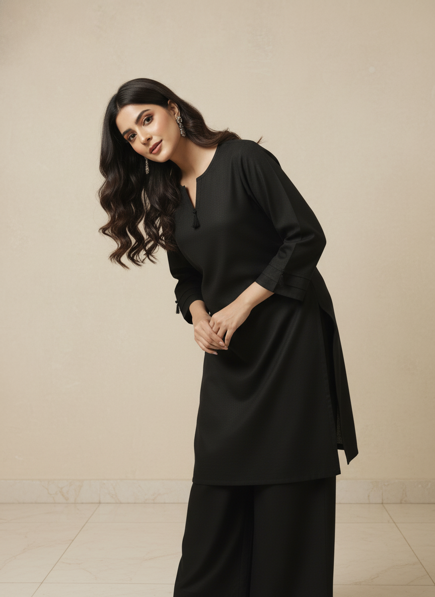 WJC017 Jacquard Khaddar 2 Peice