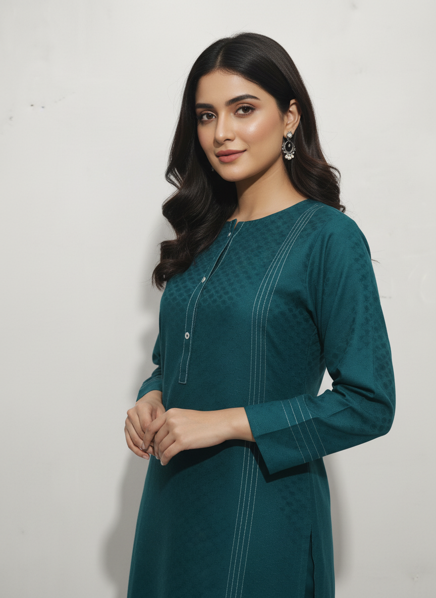 WJC014 Jacquard Khaddar 2 Piece