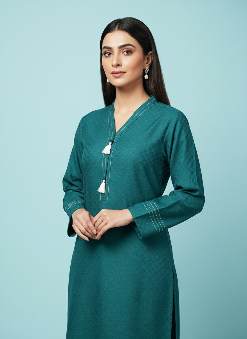 WJC020 Jacquard Khaddar 2 Piece