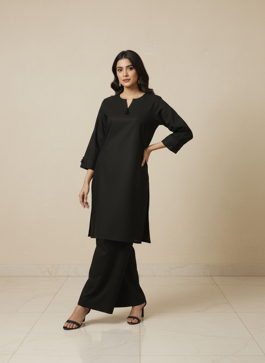 WJC017 Jacquard Khaddar 2 Peice