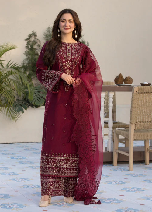 Seefa Maroon Charm Kurta Set JLV117