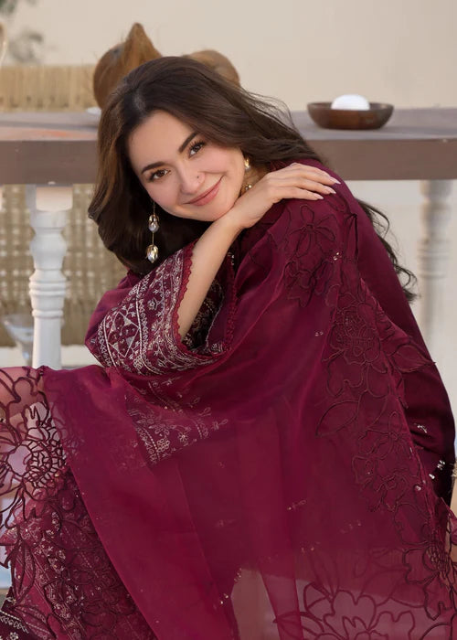 Seefa Maroon Charm Kurta Set JLV117