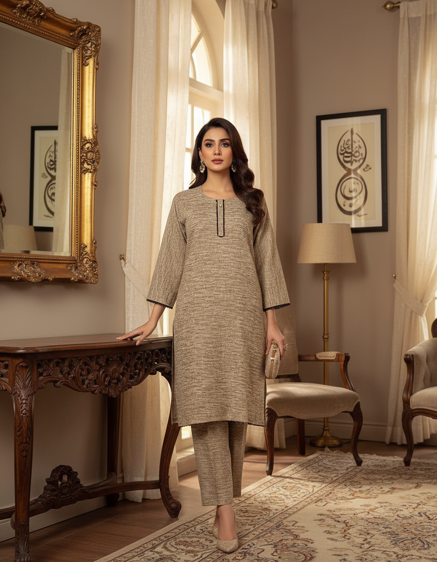 WNT092  Winter Khaddar 2PC