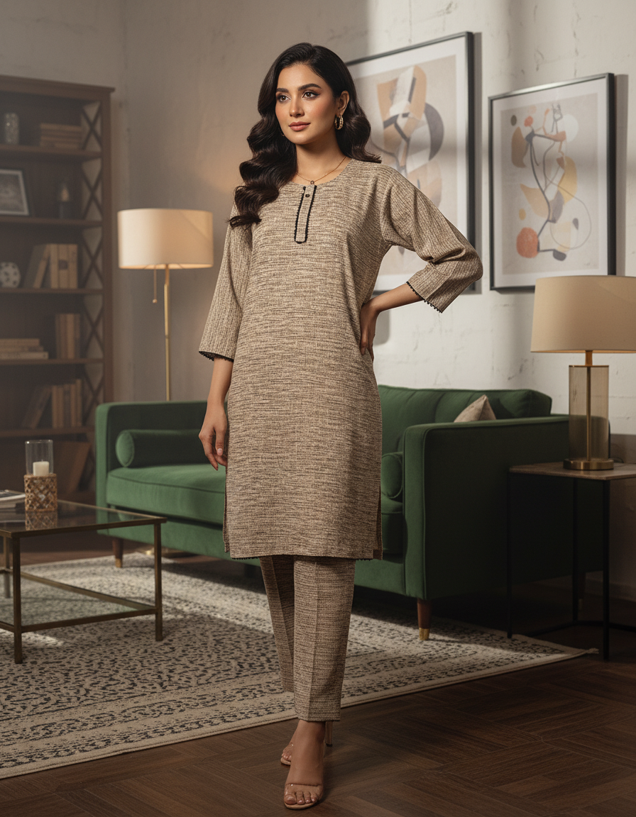 WNT092  Winter Khaddar 2PC